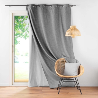 Rideau à Oeillets avec Doublure Amovible (140 x 260 cm) Coverline Anthracite, Thermique & 100% Occultant