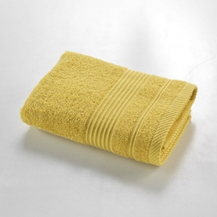 Serviette de toilette 50 x 90 cm eponge unie tendresse Mimosa