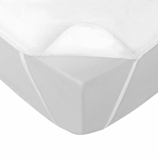 Alese impermeable+elastiques 140 x 190 cm eponge tpu shelly Blanc