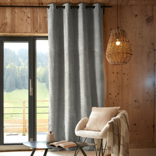 Rideau 140 x 240 cm – Occultant total & Thermique Bjorn Gris