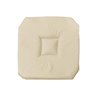 Galette 4 rabats 36 x 36 x 3.5 cm polyester uni essentiel Naturel
