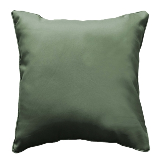 Coussin déhoussable 60 x 60 cm – Essentiel polyester uni Kaki