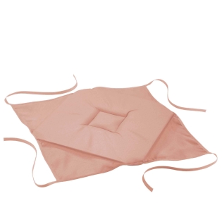 GALETTE 4 RABATS 36 x 36 x 3.5 CM POLYESTER UNI ESSENTIEL ROSE POUDRE