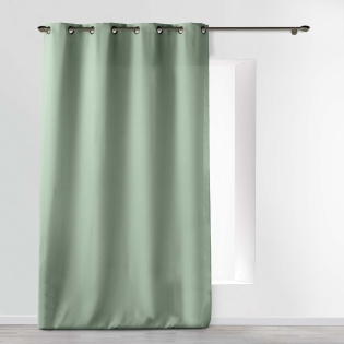 Rideau grande hauteur à œillets 140 x 280 cm – Polyester uni Essentiel
