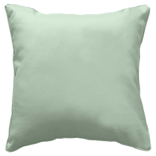 Coussin Déhoussable Compressé 60 x 60 cm – Polyester Uni Essentiel Sauge