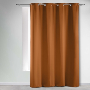 Rideau occultant à œillets 135 x 240 cm – Uni Camel