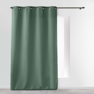  Rideau À Œillets 140 x 260 cm Polyester Uni Essentiel – Cèdre