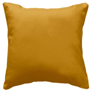 Coussin Déhoussable Compressé 60 x 60 cm – Polyester Uni Essentiel Ocre