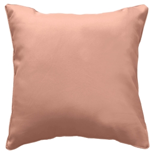 Coussin Déhoussable Compressé 60 x 60 cm – Polyester Uni Essentiel Blush