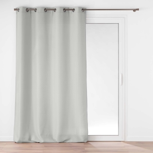Rideau à œillets 140 x 260 cm – Uni Soline Gris