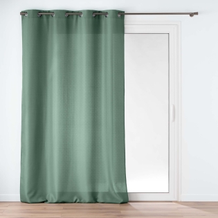 Rideau à œillets 140 x 260 cm – Uni Soline Cèdre