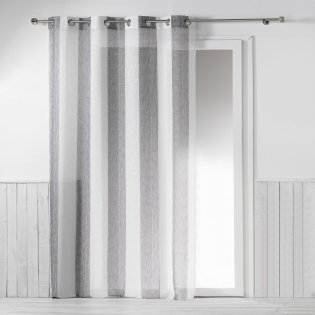 Panneau a oeillets 140 x 240 cm tisse naturel alia Gris