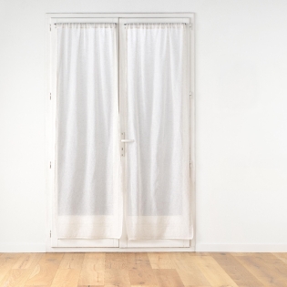 Paire de panneaux droits passe-tringle – 2 x 70 x 240 cm – Effet lin tissé Norine