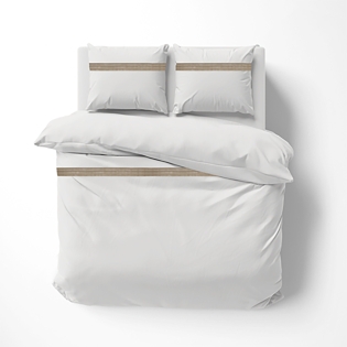  Housse de couette 240 x 220 cm + 2 taies – 95% coton 5% lin – Laly lin