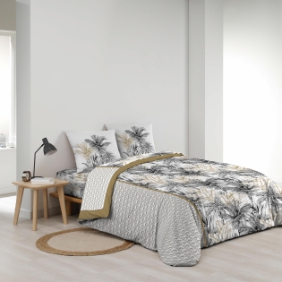 Parure de draps 4 pièces réversible – 100 % coton – Imprimé 42 fils/cm² Dakar