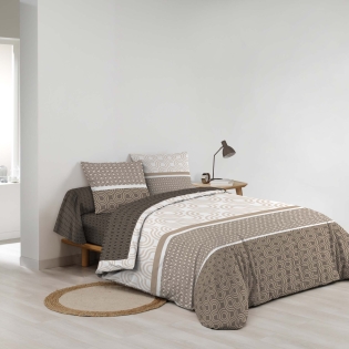 Parure de lit 6 pièces PACHA – 260 x 240 cm – 100% coton – 42 fils/cm²