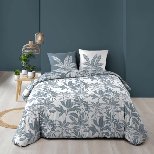 Housse de couette réversible 240 x 220 cm + 2 taies – Coton imprimé HERA – 57 fils