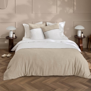 Parure de lit 260 x 240 cm – Coton 57 fils & coton tissé GABRIELLE