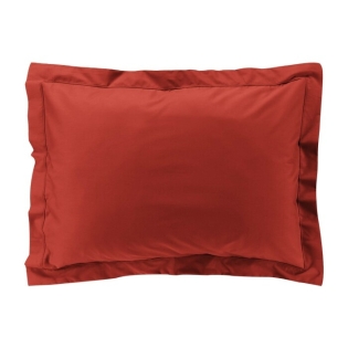 Taie d'oreiller vp 50 x 70 cm percale uni 78 fils percaline  +p. bourdon Tomette