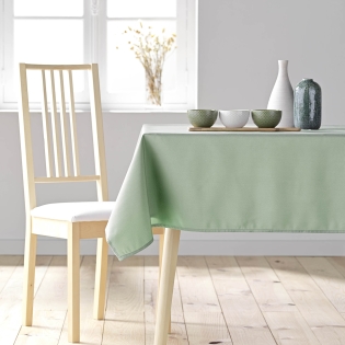 Nappe de Table XXL 140 x 300 cm – Polyester Uni – Teinte Sauge Élégante