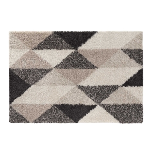 Tapis rectangle 120 x 170 cm – Polypropylène – Modèle Prism – Motif géométrique triangles