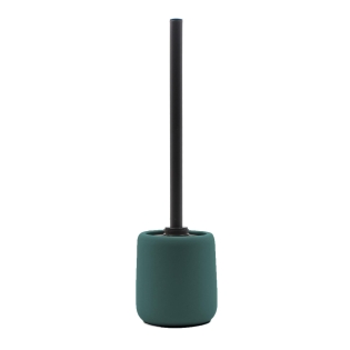BROSSE WC Ø 10.5 x 38.5 CM CERAMIQUE UNIE SOFT TOUCH CERALIA BLEU/EMERAUDE