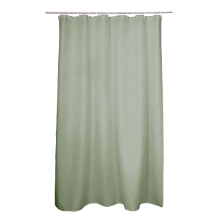 RIDEAU DE DOUCHE 180 x 200 CM PEVA UNI VITAMINE SDB SAUGE
