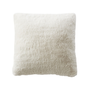 Coussin Déhoussable 45 x 45 cm en Fausse Fourrure – Ours polaire Sven