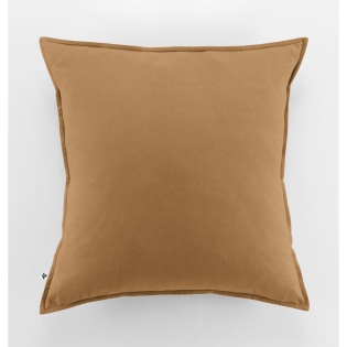 Taie d'oreiller flanelle 63 x 63 cm candice camel Marron