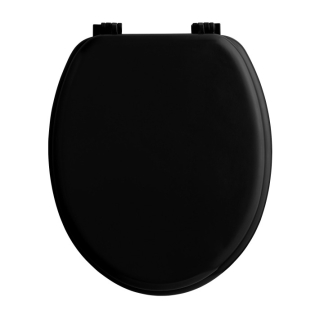 Abatt. wc charnieres plastique 18 pouces mdf uni vitamine sdb Noir