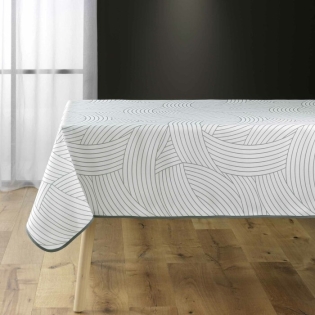 Nappe carree 150 x 150 cm polyester imprime linea Sans