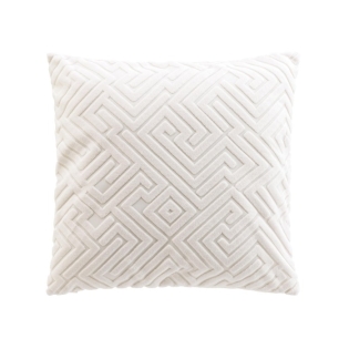 Coussin dehoussable compresse 45 x 45 cm velours devore clover Sans