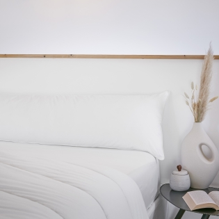Traversin coton anti acariens 160 x 40 cm sirius Blanc