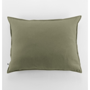 Taie d'oreiller flanelle 50 x 70 cm candice romarin Kaki