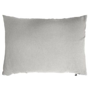 Taie d'oreiller en double gaze de coton – 50 x 70 cm – Perle