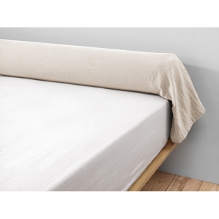 Taie de traversin gaze de coton 85 x 185 cm gaïa pampa Naturel