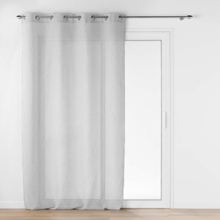 Panneau a oeillets 140 x 280 cm tisse jacquard ophelia Gris