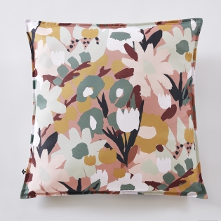 Housse de coussin 60 x 60 cm polyester imprimé + enduction léane Multicolore