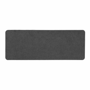 Tapis rectangle 45 x 120 cm tisse uni simeo Anthracite