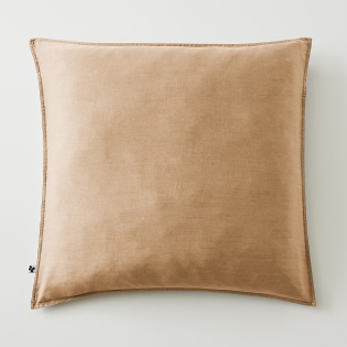 Taie d’oreiller 63 x 63 cm en Lyocell - Modèle Lysandre Camel