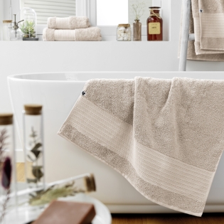 Drap de douche 70 x 130 cm éponge unie garance pampa Naturel