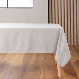Nappe rectangle 140 x 240 cm jacquard artea Taupe