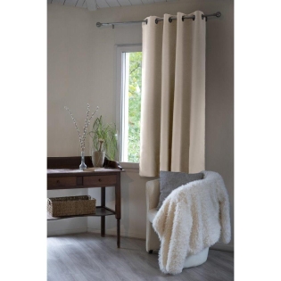 Rideau occultant isolant phonique + polaire 140 x 180 cm Inuit Naturel pampa