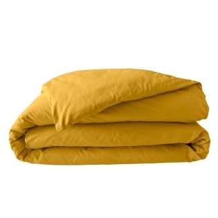 Housse de couette 2 personnes 260 x 240 cm percale de coton 78 fils Curry
