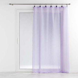 Panneau a anneaux 140 x 240 cm voile tisse linka Lilas