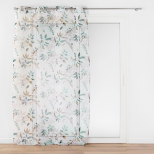 Voilage à Œillets Grande Hauteur - 140 x 280 cm - Voile Sable Imprimé Dilaris