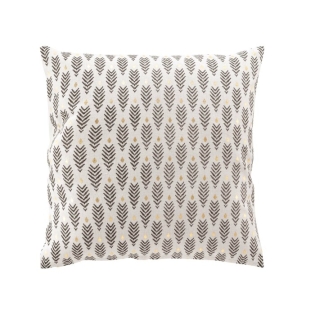 Coussin dehoussable 45 x 45 cm coton imprime or Pearl