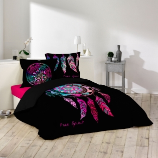 parure 3 p. 240 x 220 cm imprime 42 fils dessin place porte bonheur