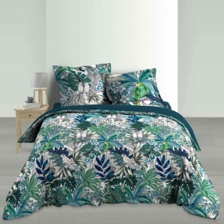 Parure 3 p. 240 x 220 cm percale de coton 78 fils Colibri