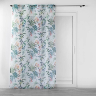 Panneau a oeillets 140 x 240 cm voile sable imprime feerie Blanc